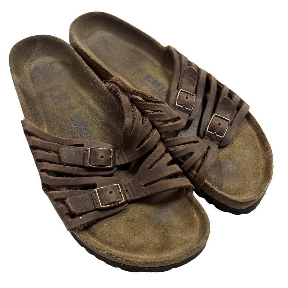 Birkenstocks Women's Size 38 US 7 7.5 Granada Slip On Sandal in Mocha Boho